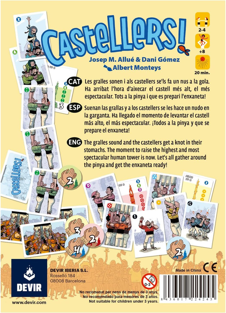 Juego De Mesa Castellers Torres Humanas  Niños