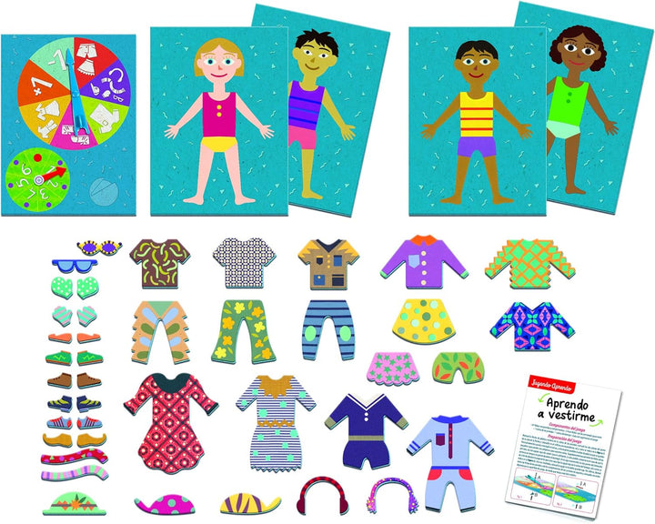Juego Didáctico Para Niños Aprendo A Vestirme Para Niños