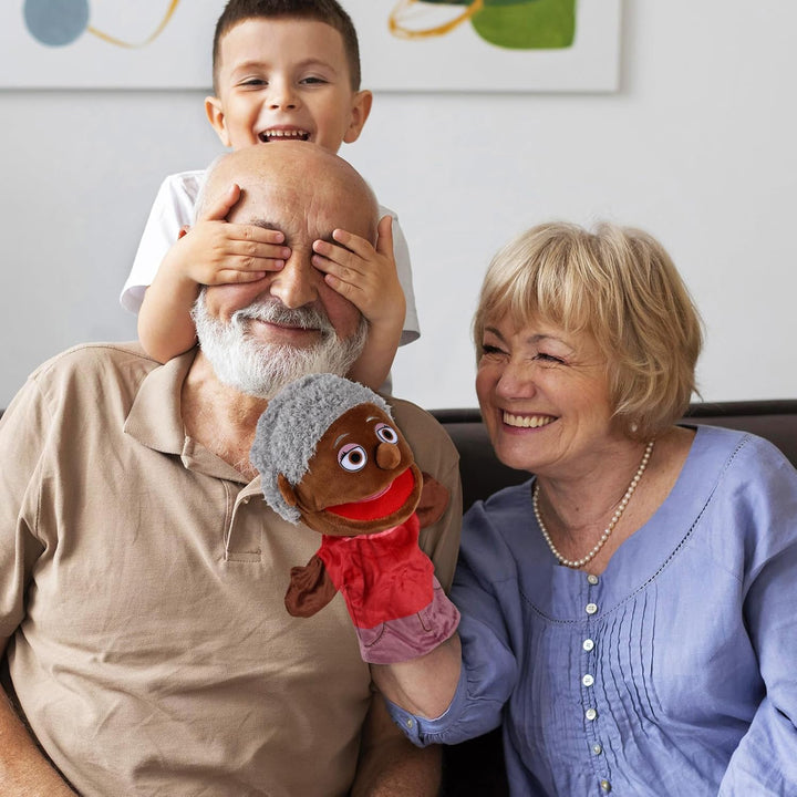 Juguete Didáctico Títere Marioneta Abuela Para Niños