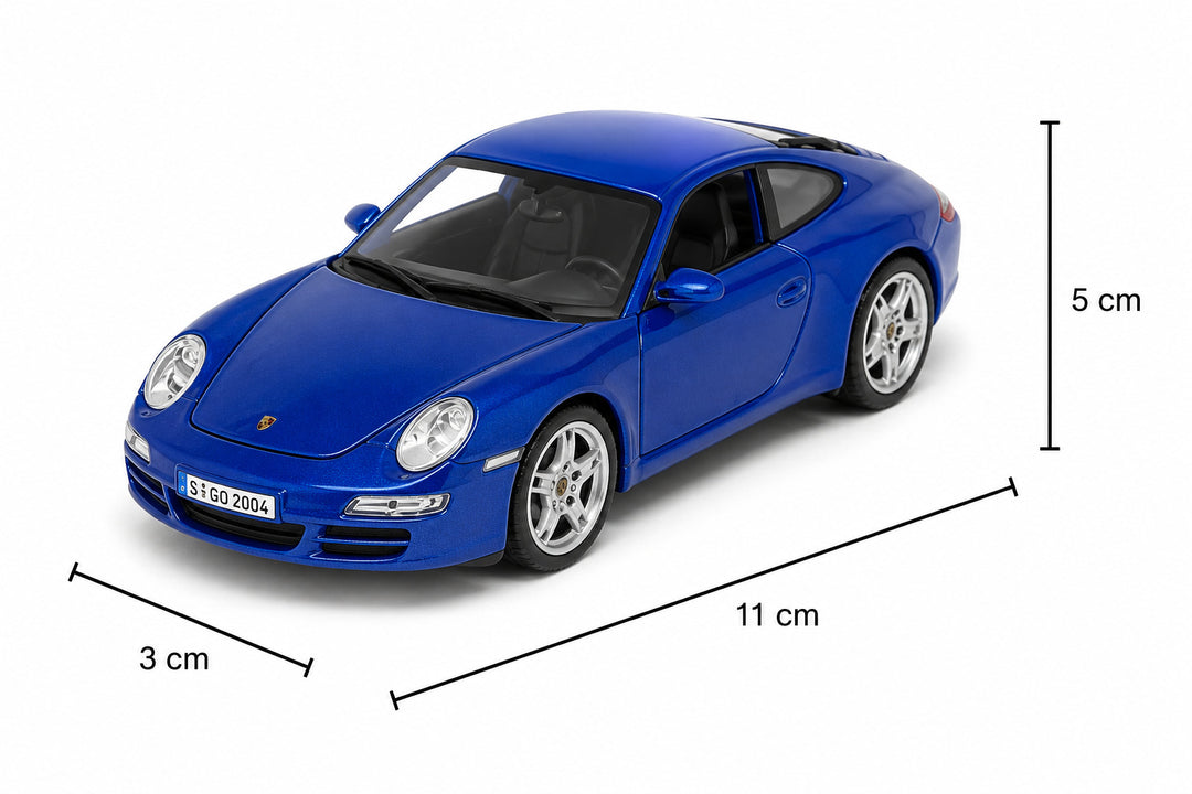 Carro Coleccionable 1/36 Porshe 911 Carrera 4s Azul