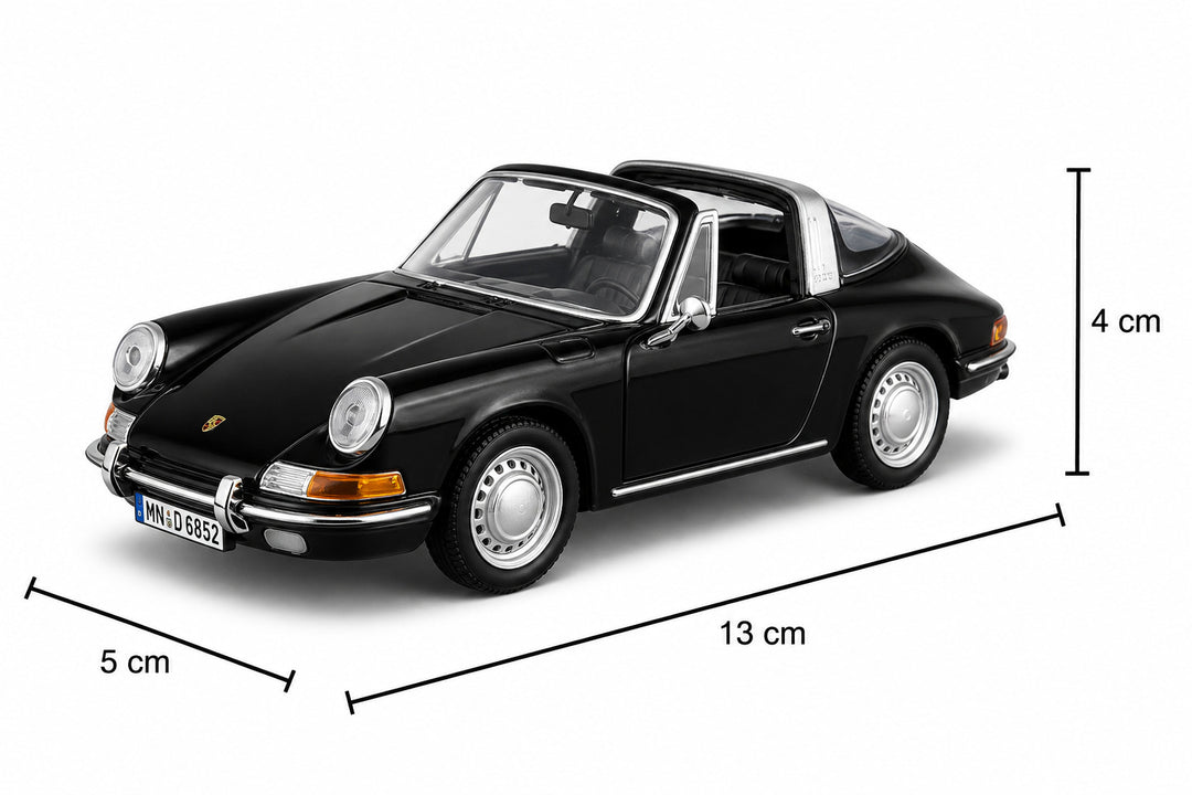 Carro Coleccionable A Escala 1:32 Porche 911 1967 Negro