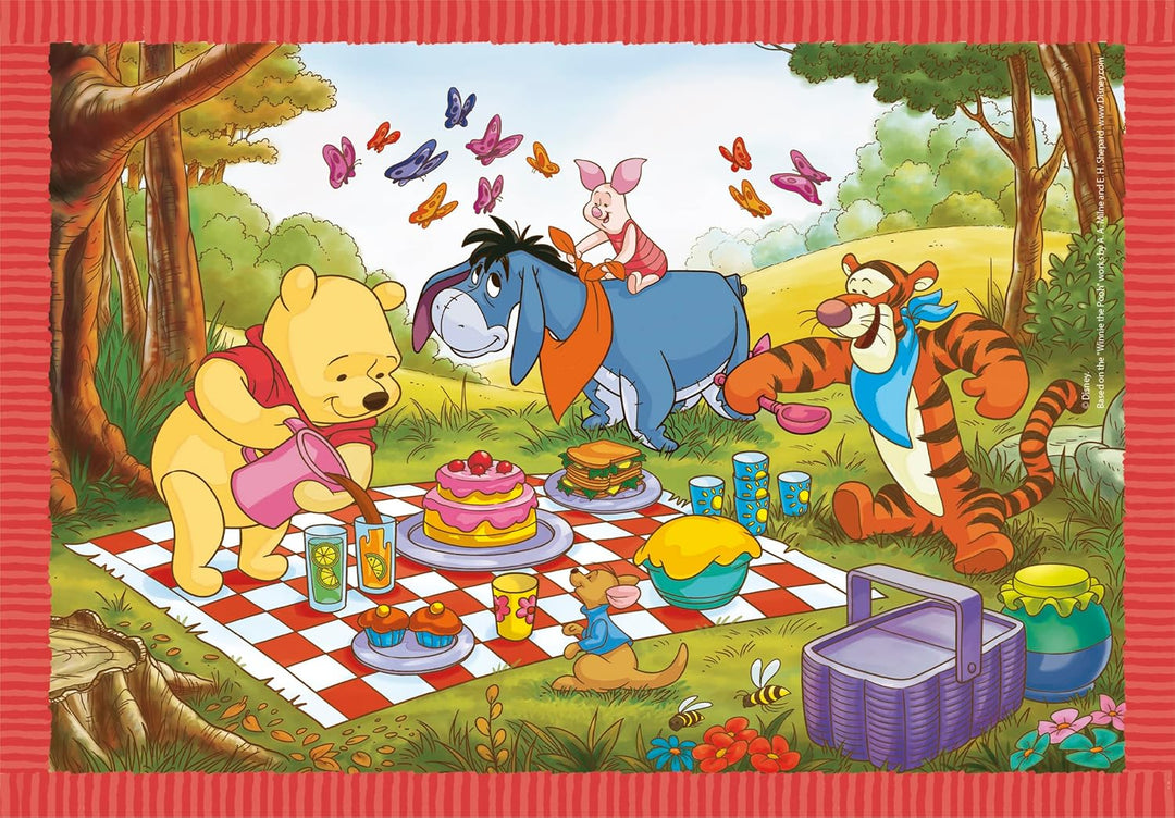 Rompecabezas 4 En 1 Winnie Pooh Para Niños
