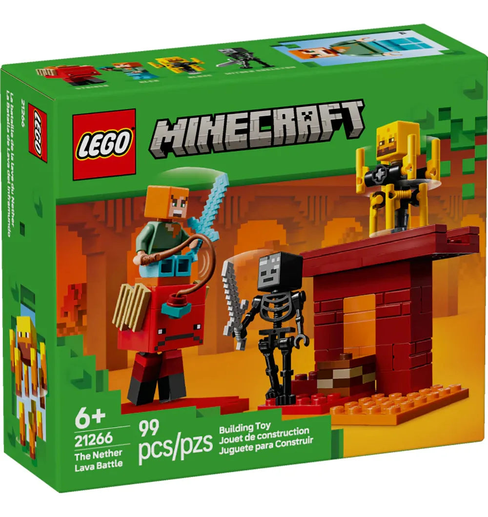 Juguete Lego Minecraf La Batalla Lava Niños