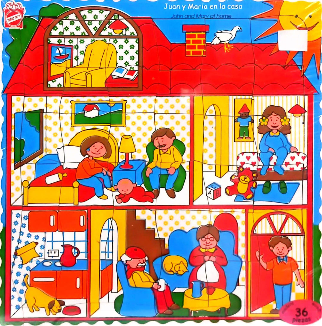 Rompecabezas Madera la casa 36 Pz Niños