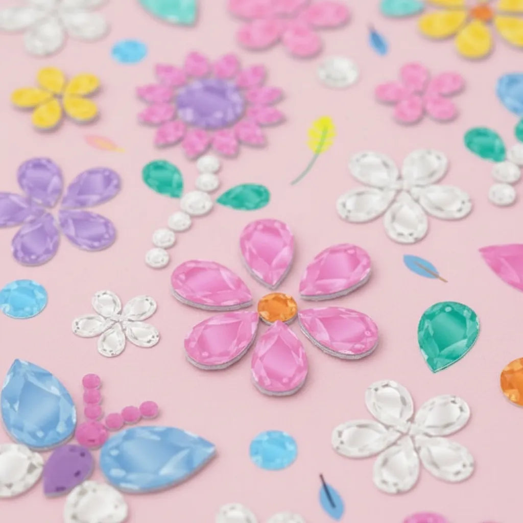 Set De Arte y Manualidades Gemas Para Decorar Flores