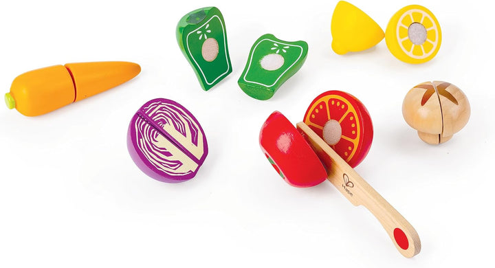 Set Motricidad Vegetales De Juguete Para Cortar