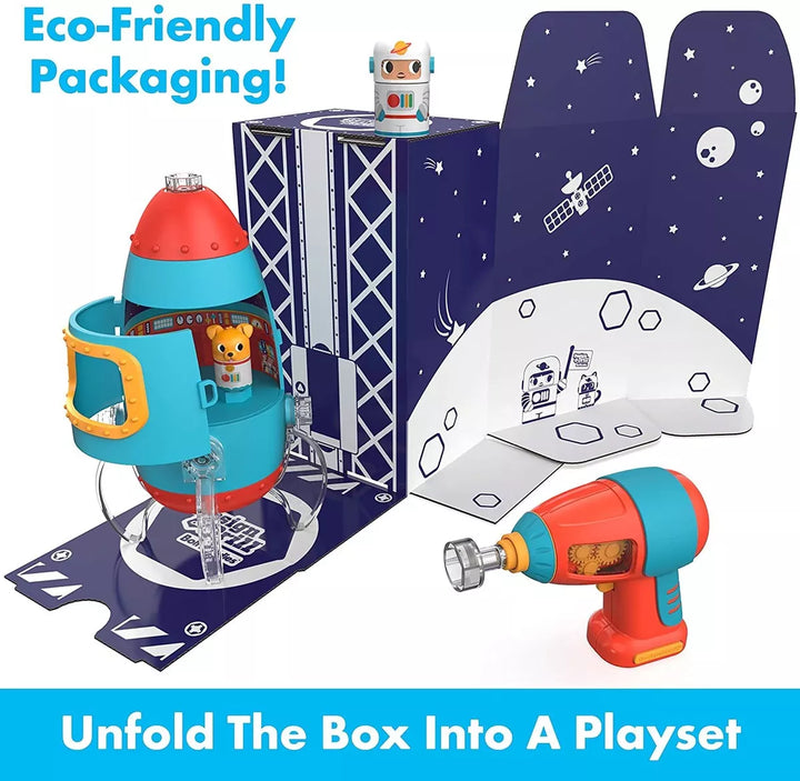 Juego Educativo Construcción Cohete Espacial Para Niños