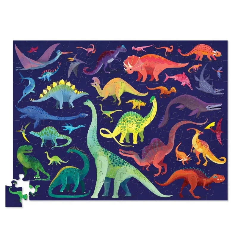 Rompecabezas 100 Piezas De Dinosaurios Para Niños