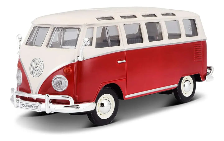 Carro Coleccionable A Escala 1/36 Volkswagen Van Samba Rojo