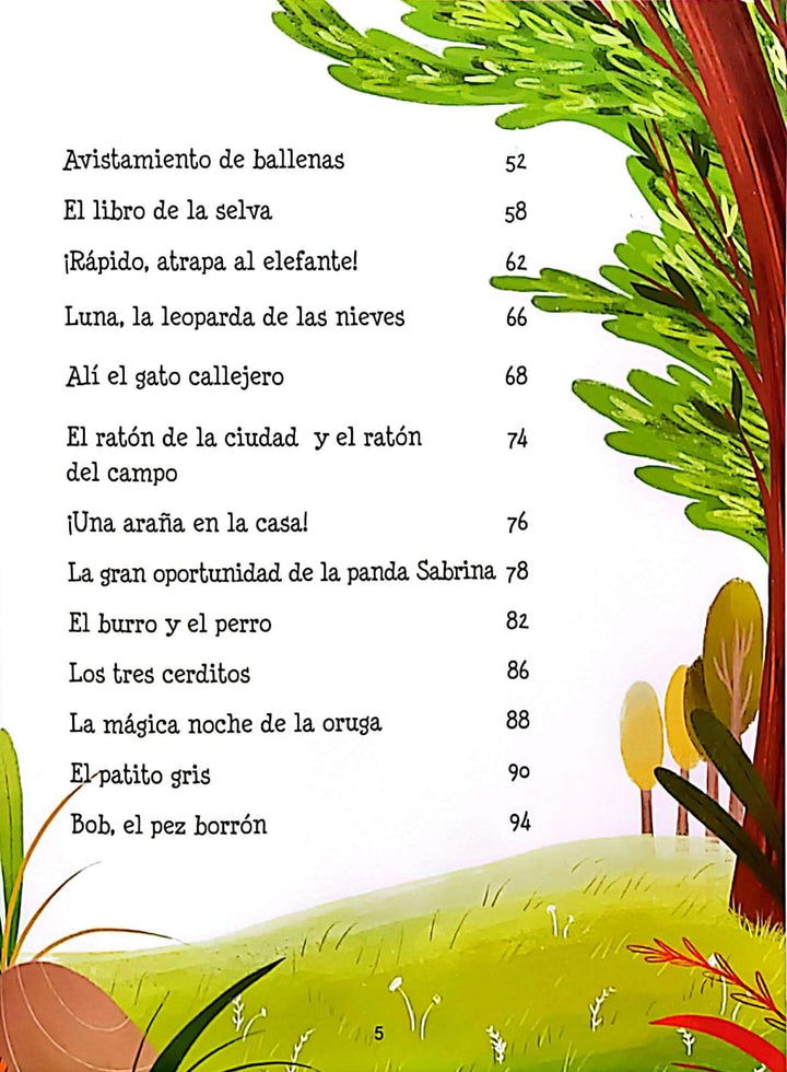Libro Infantil Cuentos Cortos 5 Minutos Animales