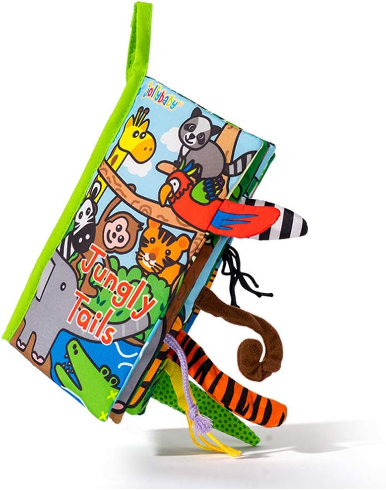 Libro Didáctico Tela Colas La Jungla Para Niños