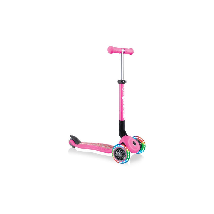 Patineta Con Luces Globber junior rosado Para Niños