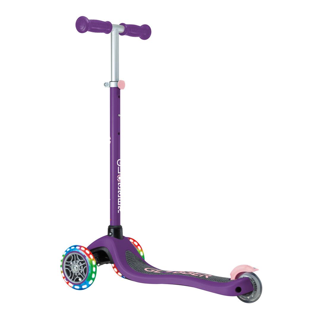 Patineta Primo Lights Morado Luces Led Para Niños