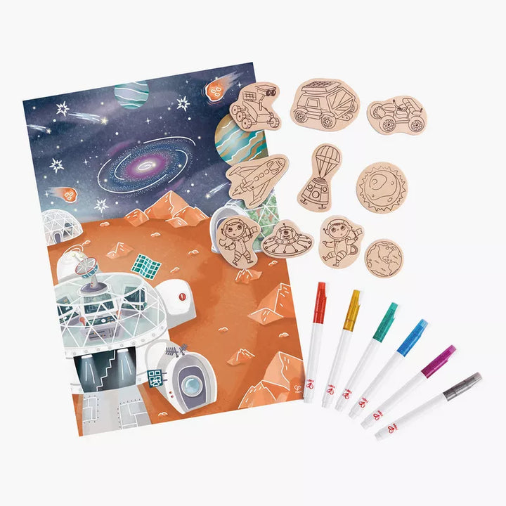 Juego Creativo Imánes Amigos Espacio Para Pintar