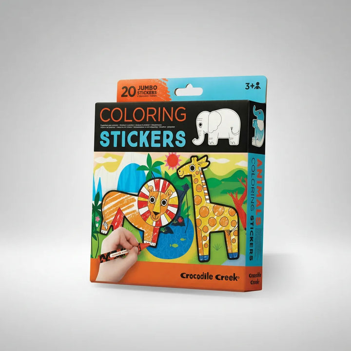 Set Stickers Para Colorear De Animales para Niños
