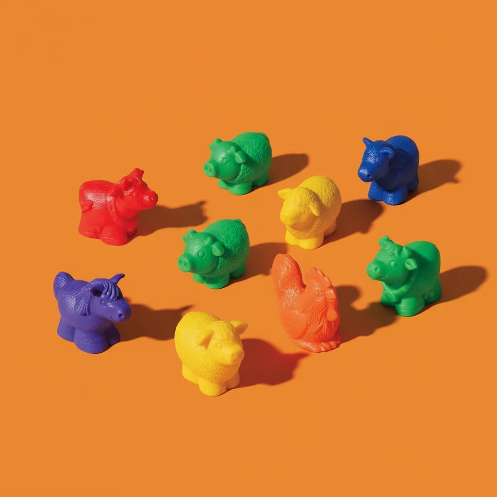Juego Montessori Animales De La Granja Jumbo