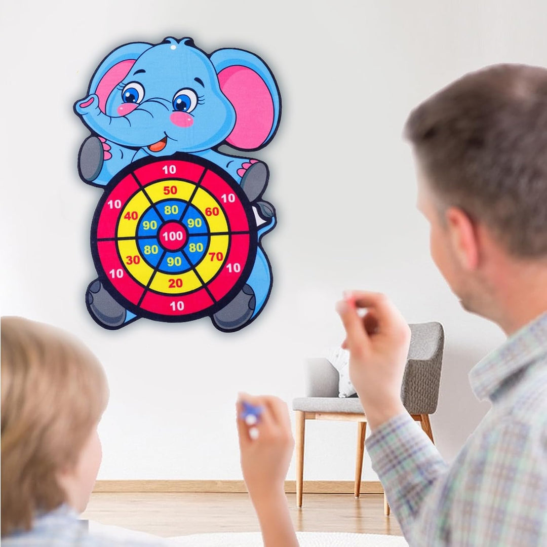 Juego Divertido Elefante Dardos Velcro Para Niños