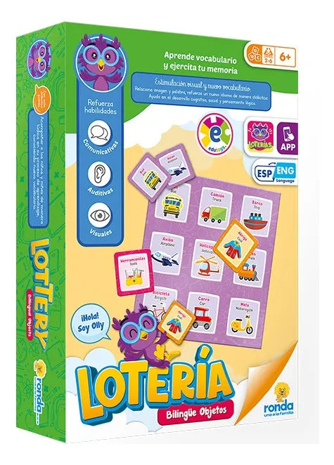 Juego Didactico Loteria Bilingue Ronda