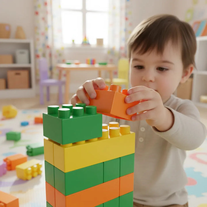 Juego Mega Bloques Construcción 47 Piezas Para Niños