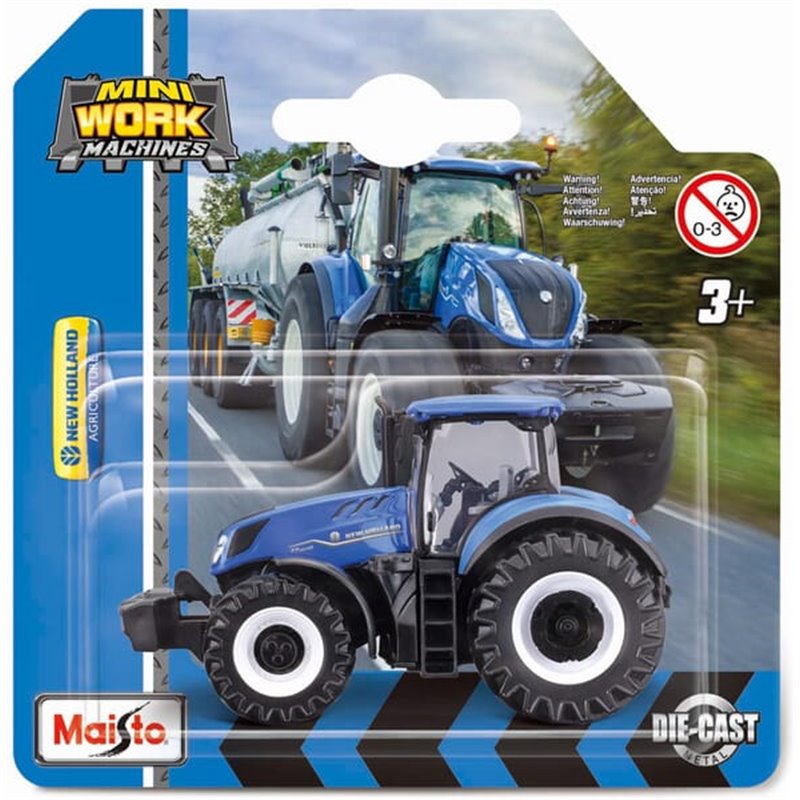 Tractor A Escala Massey Ferguson azul