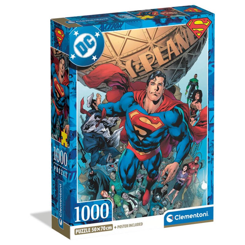 Rompecabezas 1000 Piezas Clásico Superman Clementoni