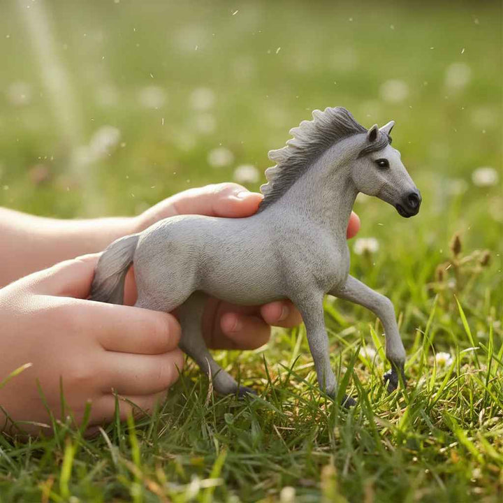 Figura Animales Caballo Sorraia Mustang Pintado A Mano