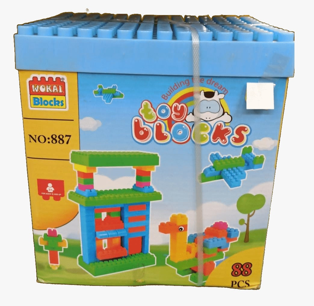 Juego  Bloques De Construcción 88 Piezas Para Niños