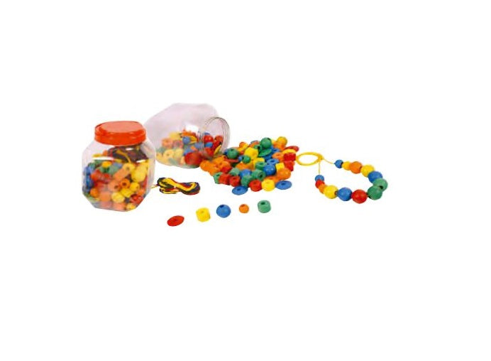 Juego Tarro  Ensartado 100 Piezas Multicolor Niños