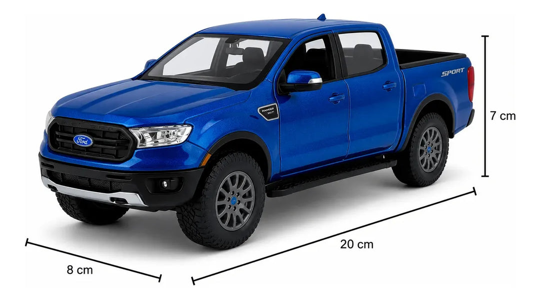 Carro 1/24 Se 2019 Ford Ranger Azul Original