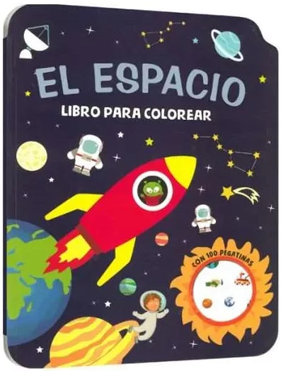 Libro Infantil Colorear El Espacio Con Stickers