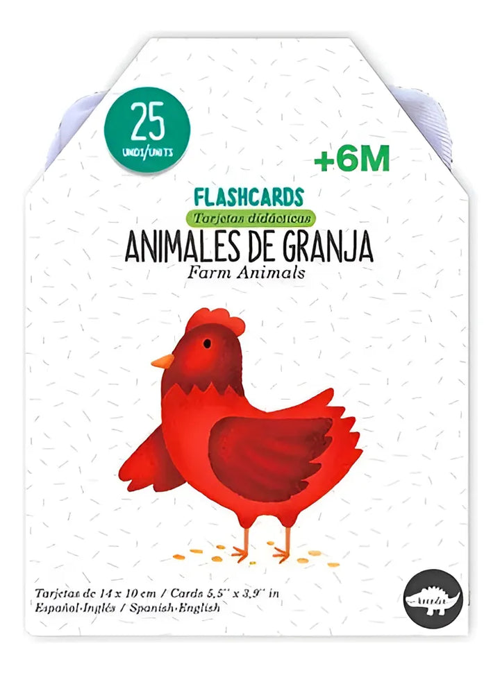 Flahscards Animales De La Granja Cartas Didácticas