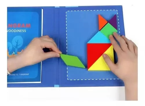 Juego Tangram Magnético De Madera Para Niños