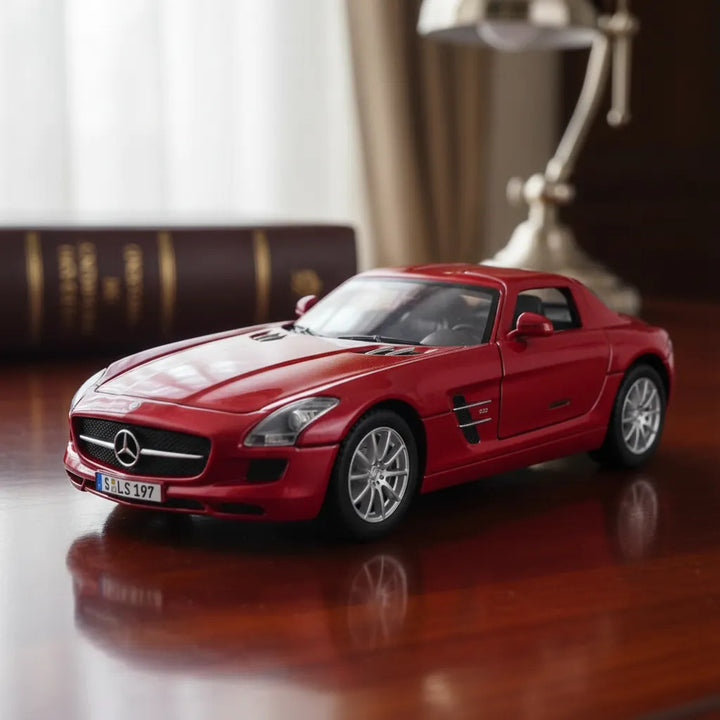 Carro Coleccionable A Escala 1/36 Mercedes Benz Sls Amg Rojo