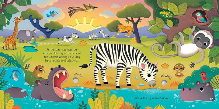 Libro Didáctico Con Sonidos Animales Salvajes Para Niños