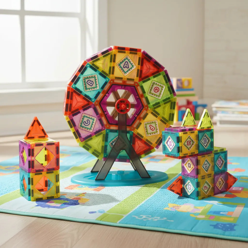 Juego Construcción Magnético Ruleta 70 Piezas