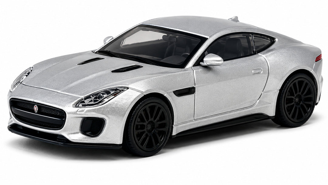 Carro A Escala 1/43 Jaguar F-type Coupe Plateado