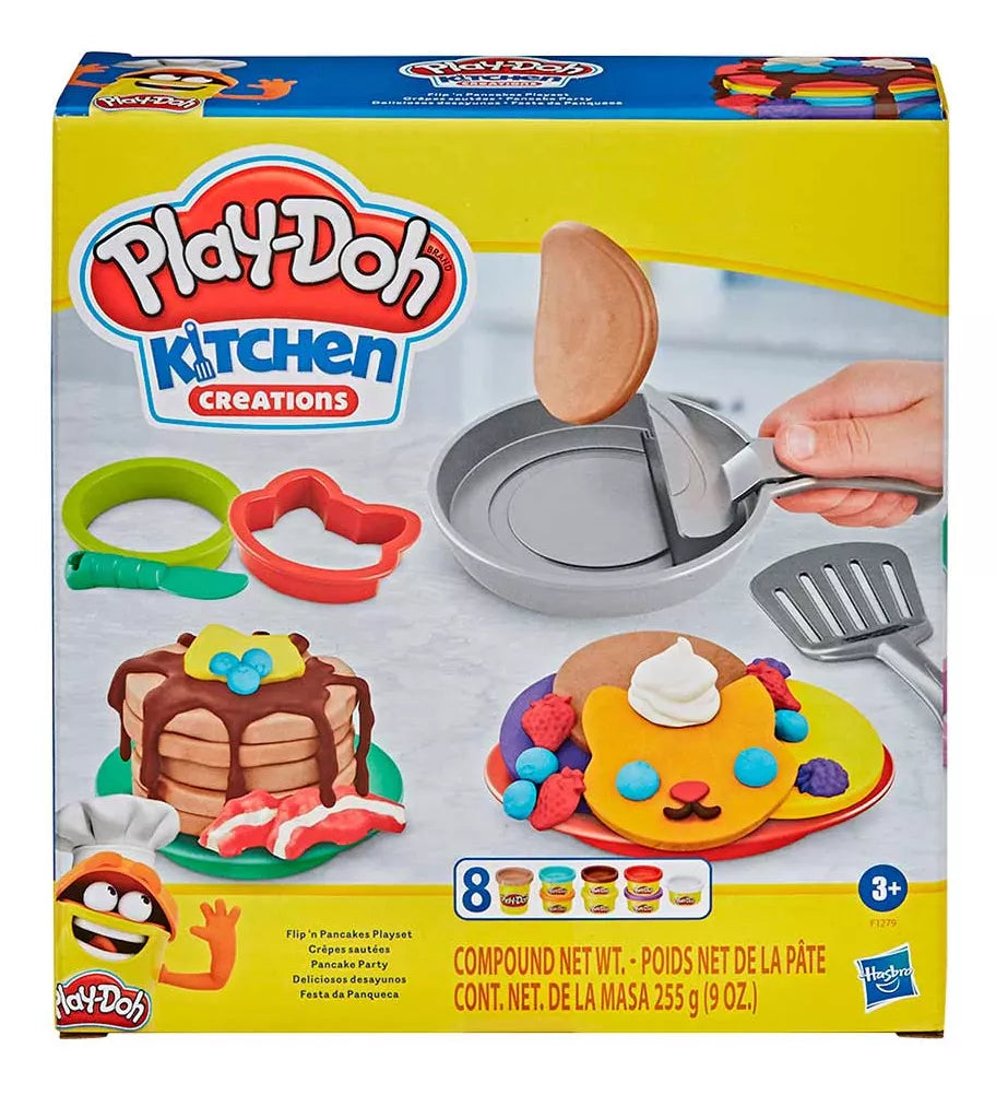 Juego Set Play-doh Crea Pancakes Para Niños