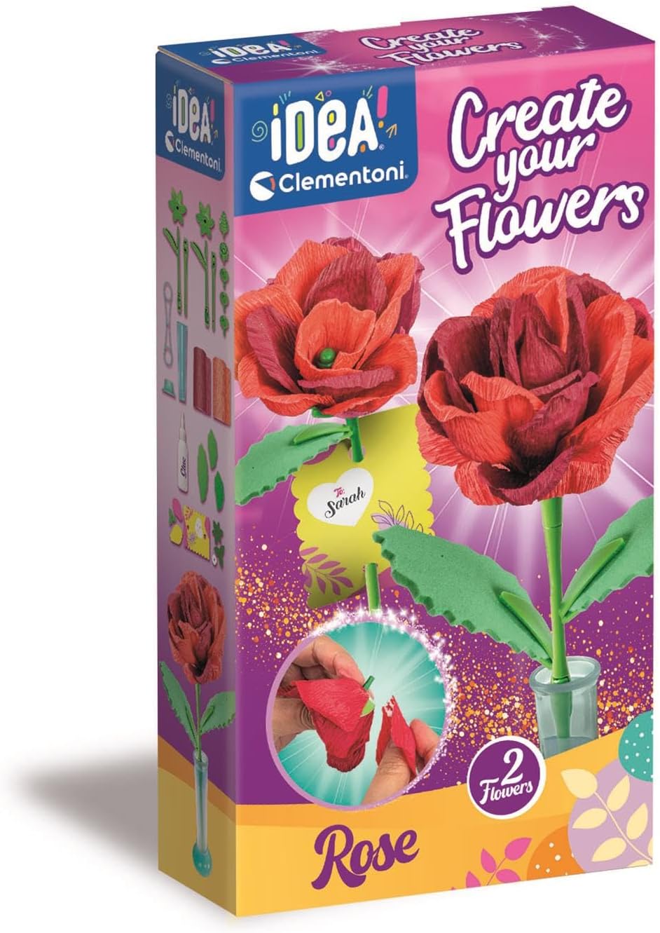 Juego Científico Creativo Flores Rosas Para Niños