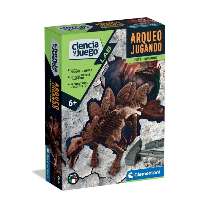 Juego De Ciencia Kit Excavación Stegosaurus Realidad Niños