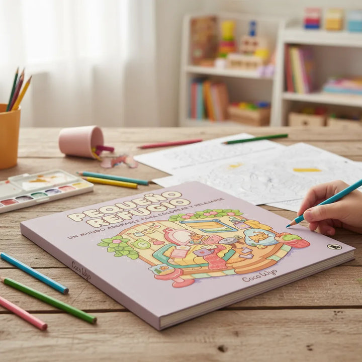 Libro Para Colorear Pequeño Refugio Para Niños