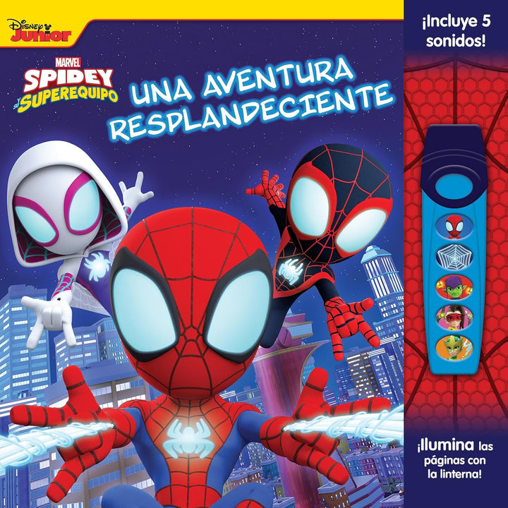 Libro Spidey Y Su Superequipo Linterna Niños