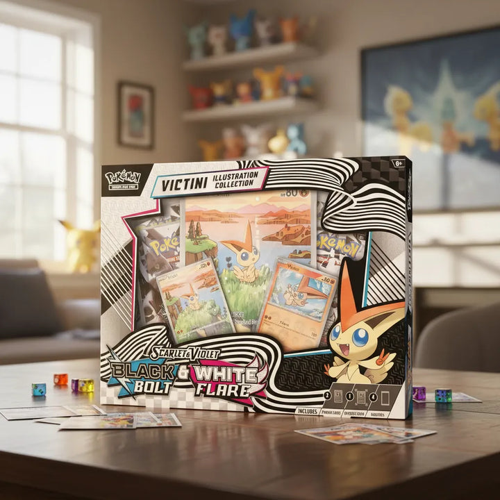 Colección De Ilustraciones Victini De Pokémon Tcg Escarlata