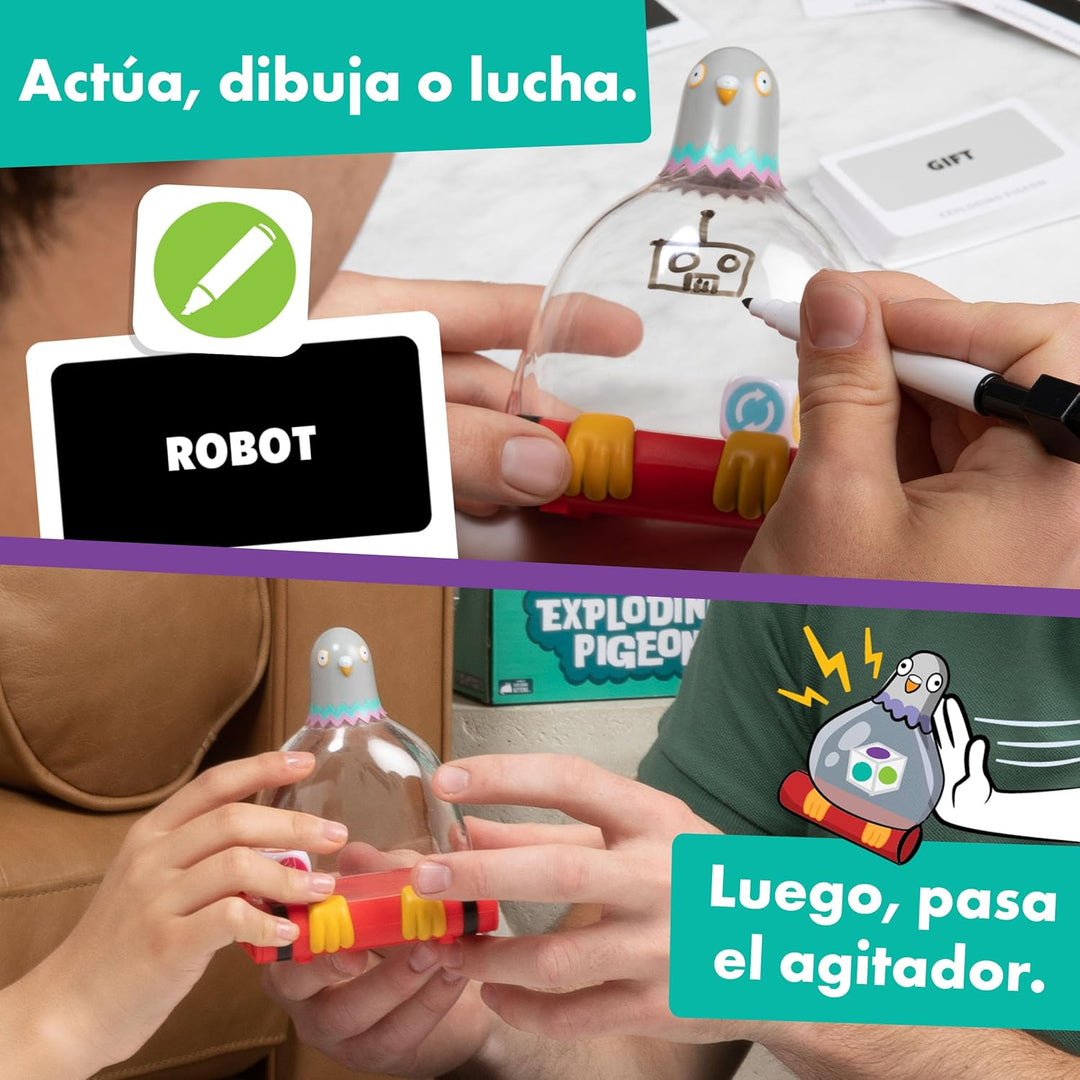 Juego De Mesa Estrategia Exploding Pigeon Para Adultos