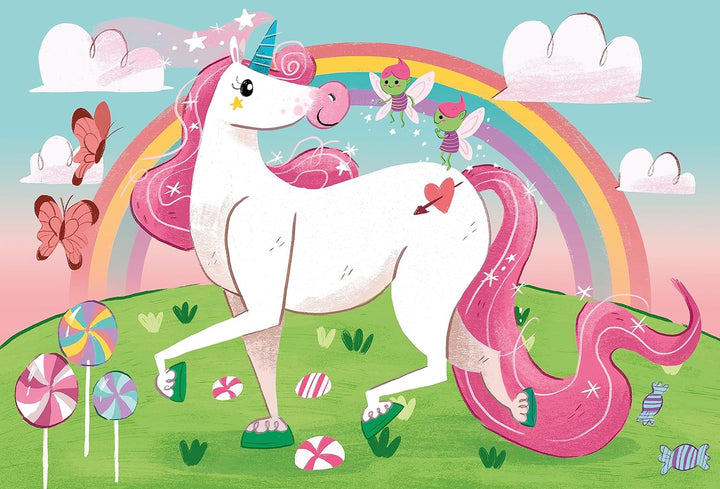 Rompecabezas 104 Piezas Unicornios Niños