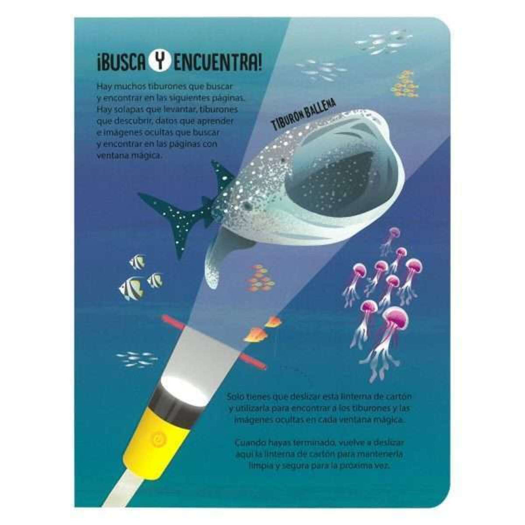 Libro educativo Busca Y Encuentra Tiburones niños