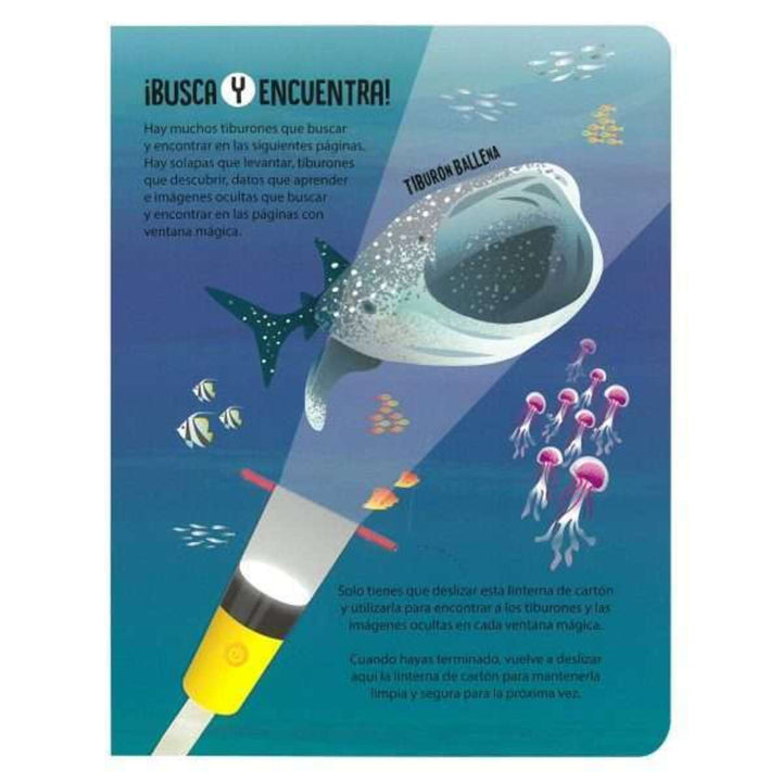 Libro educativo Busca Y Encuentra Tiburones niños