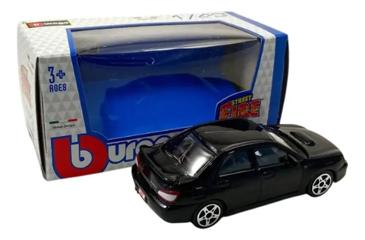 Carro Coleccionable A Escala Bburago 1/43 Subaru Wrx Negro