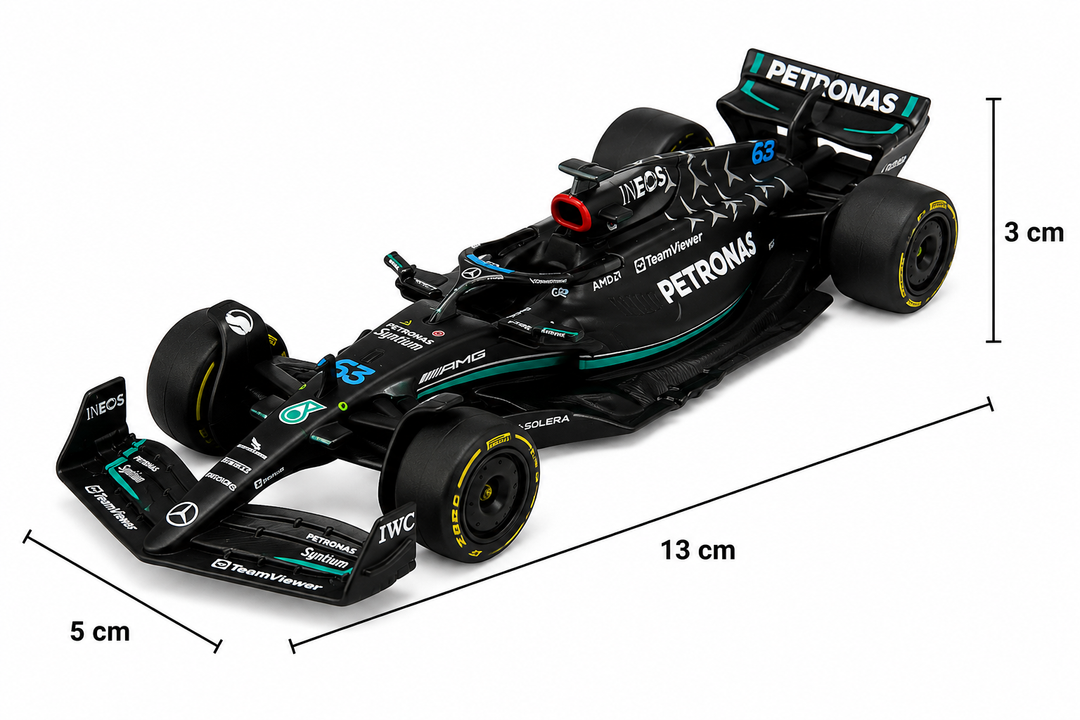 Carro A Escalas Race Formula Mercedes W16 Russell 
