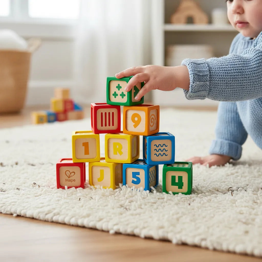 Bloques Didácticos Numeros y Colores Para Niños