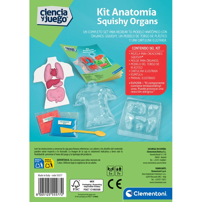Juego Educativo Kit Anatomía Cuerpo Humano Para Niños